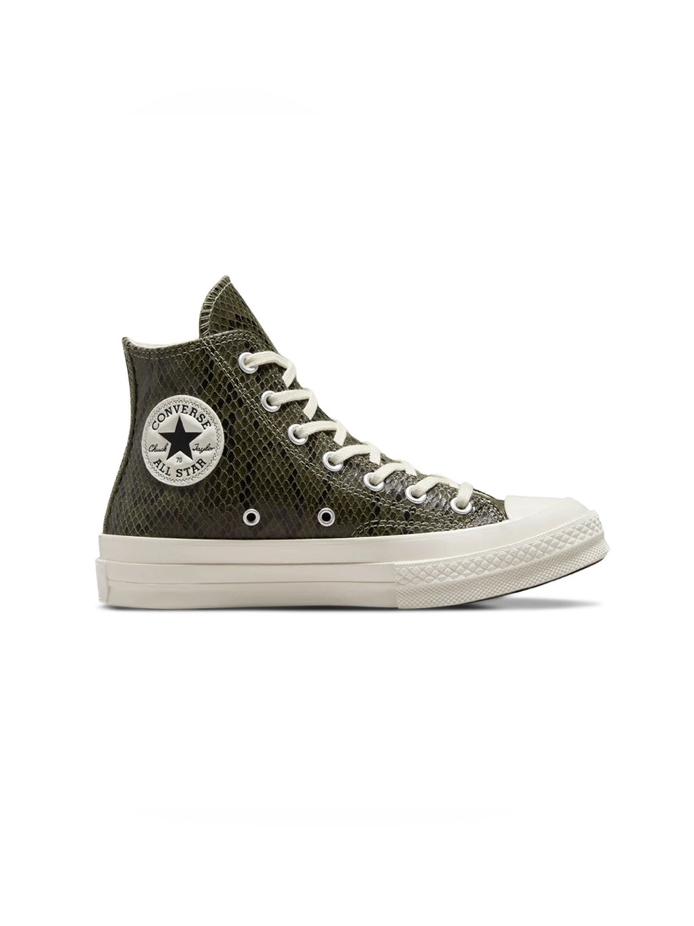 NWOB Converse Chuck Taylor 70 green snakeskin print high top sneaker A13394C